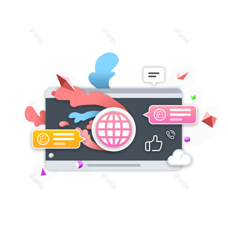 卡通图片,立体元素,电脑PNG,简约免抠素材