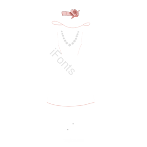 简约 手绘 婚纱 礼服 高跟鞋 帽子 婚礼 宴会