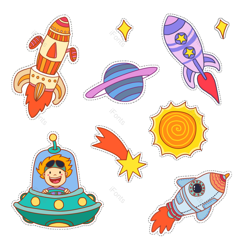 火箭图片,动画片元素,阳光PNG,宇宙免抠素材