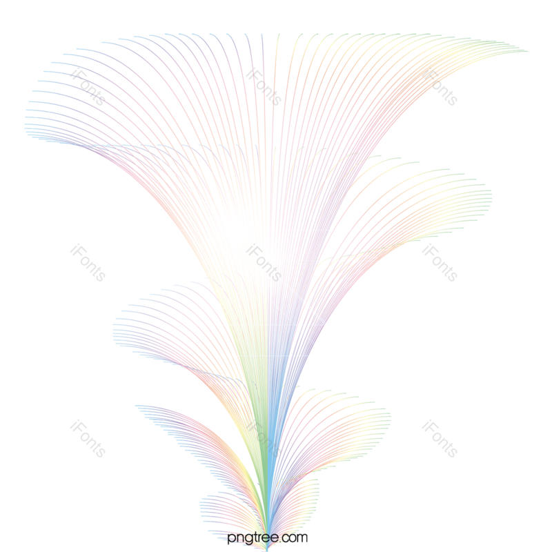 光环图片,彩虹色元素,波纹PNG,翅膀免抠素材