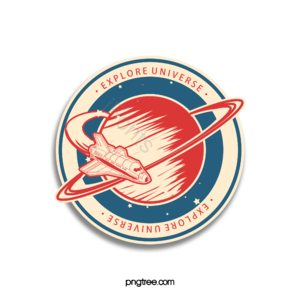 几何 圆形 宇宙 飞船 贴纸 星球 环绕 航空