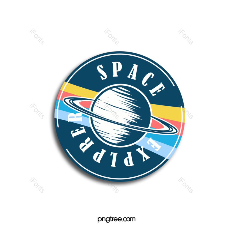 贴纸图片,太空元素,宇宙PNG,圆形免抠素材