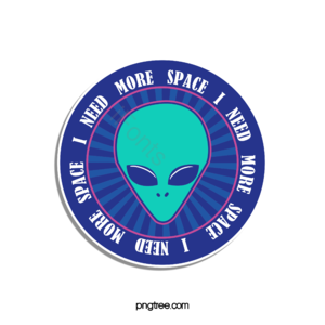 蓝色 几何 圆的 外星人 头像 图贴 宇宙 隔空