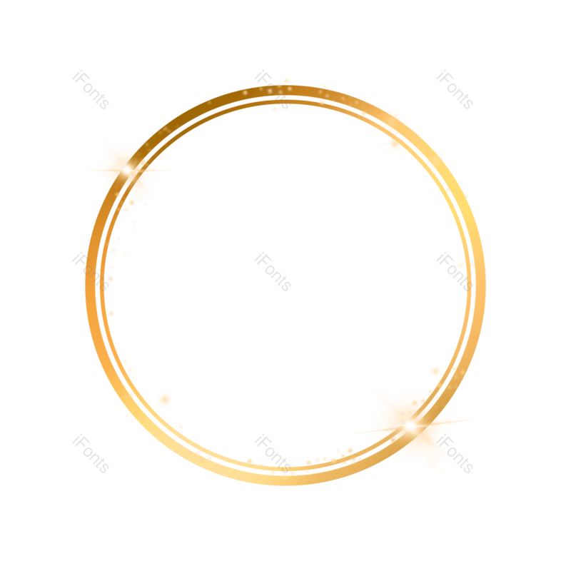 霓虹灯边框图片,除夕元素,线条图形PNG,圆环免抠素材