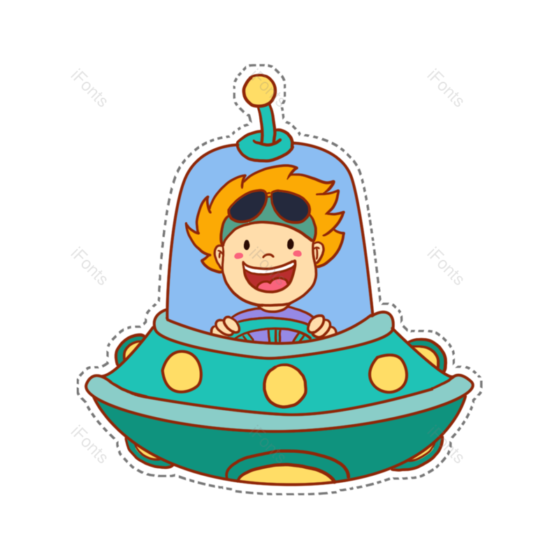 信号图片,飞船元素,宇宙飞船PNG,彩色免抠素材