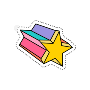 黄色 星星 彩色 立体 星 五角星