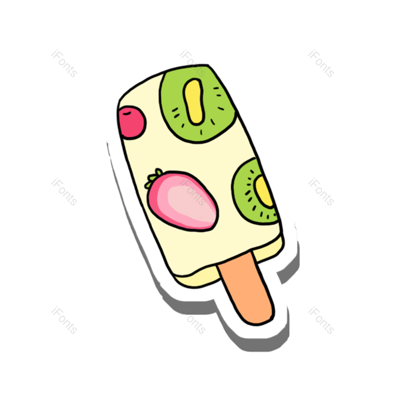 苹果图片,彩色元素,雪糕PNG,草莓免抠素材
