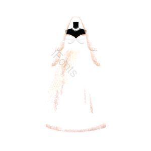 婚礼 婚纱 新娘 手绘 服饰 白色 结婚 裙子