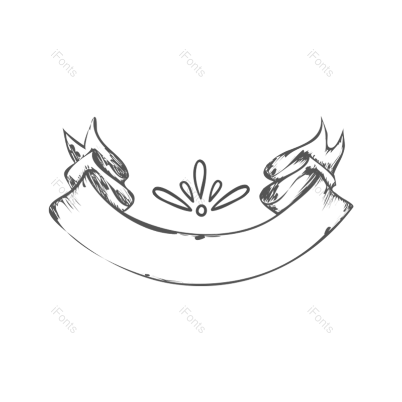 丝带图片,飘带元素,水滴PNG,黑色免抠素材