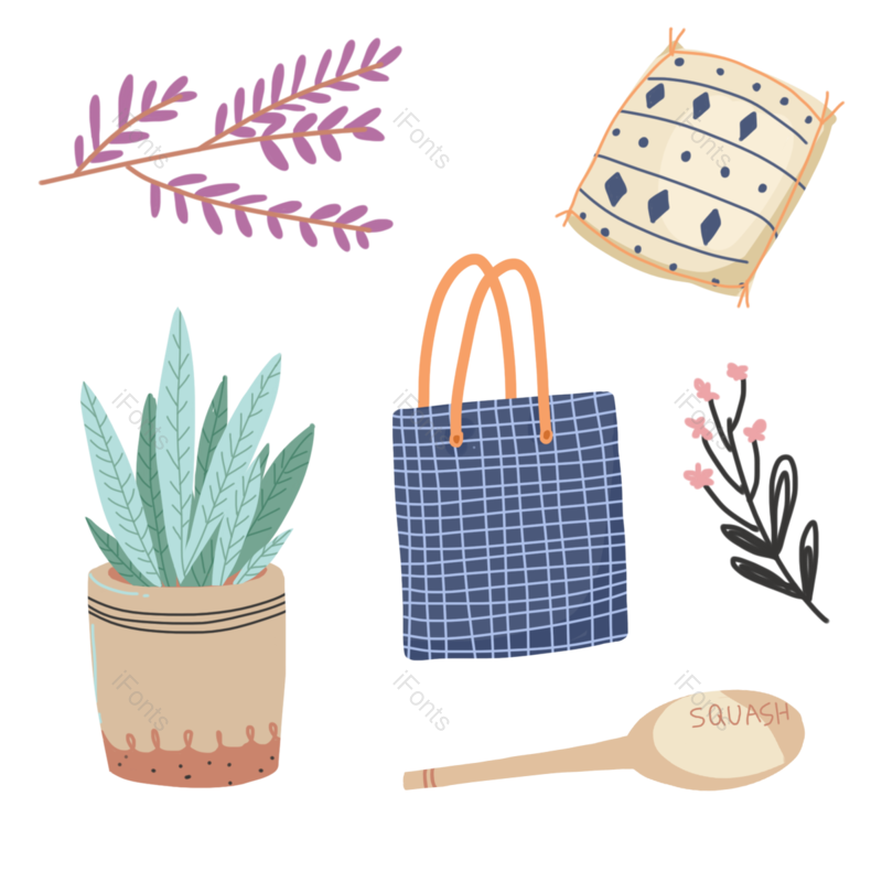 叶子图片,植物元素,生活方式PNG,背包免抠素材