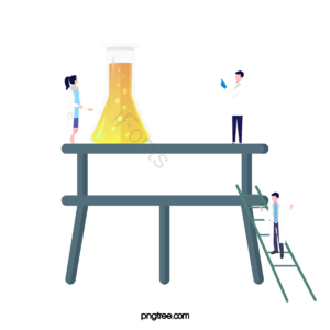 创意 科学家 化学实验 精致 手绘 简约 设计 卡通