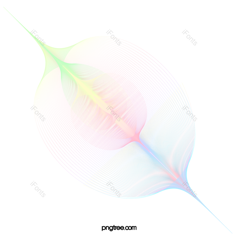 线条图片,彩虹色元素,波纹PNG,彩色免抠素材