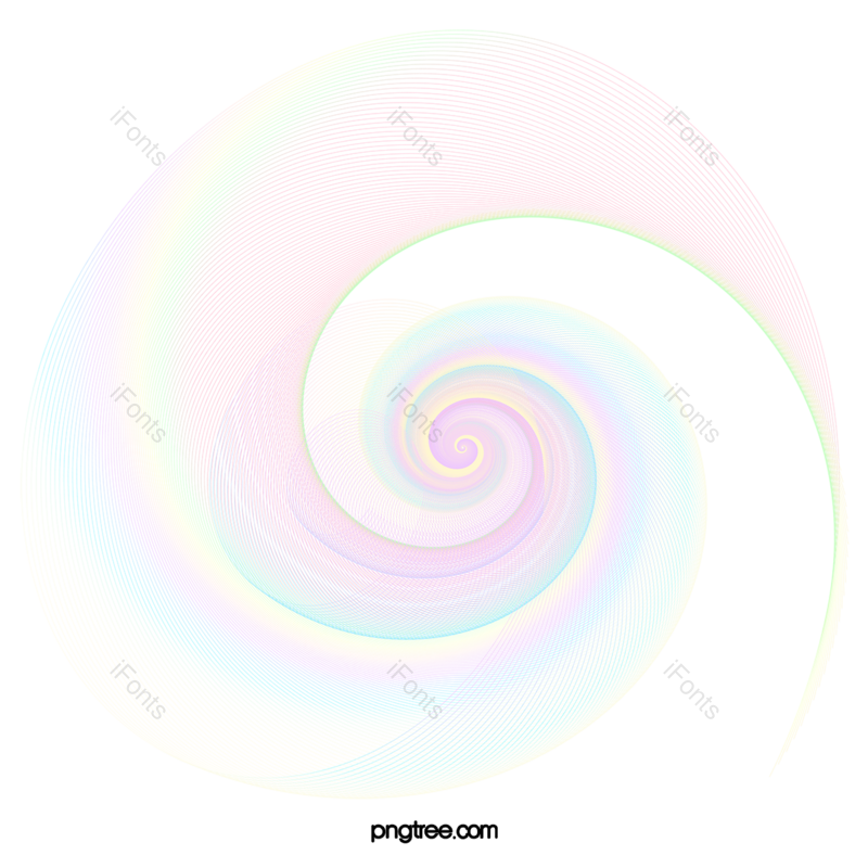 线条图片,彩虹色元素,波纹PNG,波浪免抠素材