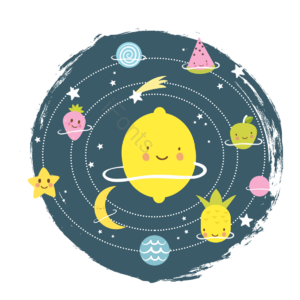 橙子 西瓜 棒棒糖 食物 月亮 菠萝 笔刷 星系