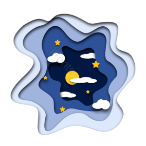 夜空 天空 扁平 层次感 宇宙 繁星 星星 云层