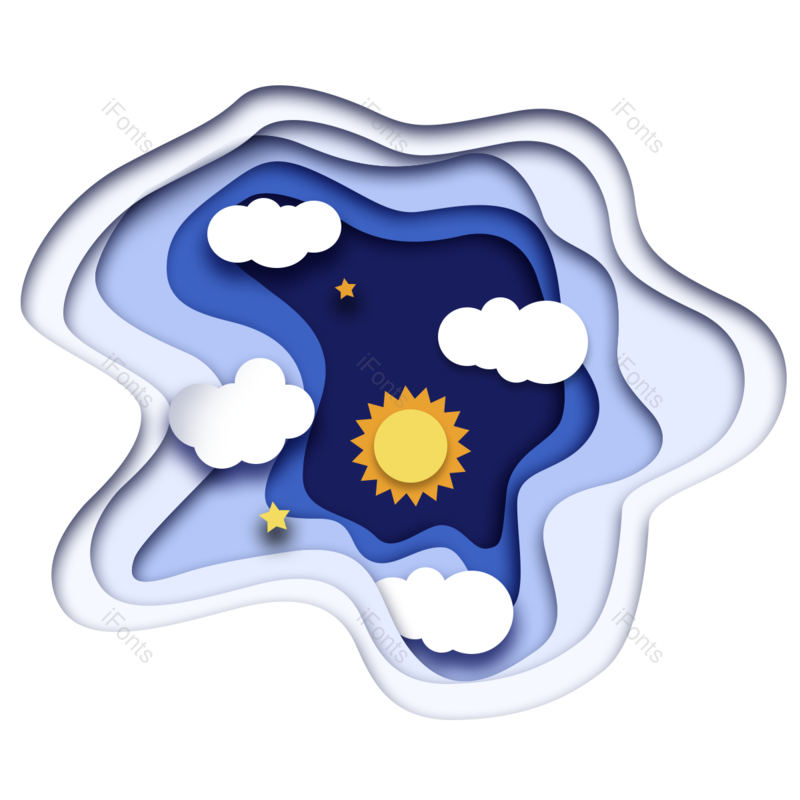 天空图片,云层元素,云朵PNG,夜空免抠素材