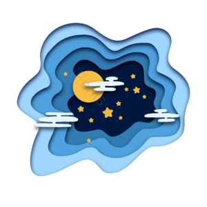 夜空 天空 扁平 繁星 星星 云层 星球 行星
