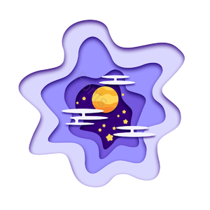 平的 星星 一排云 明星 行星 天文学的 月亮 水平感