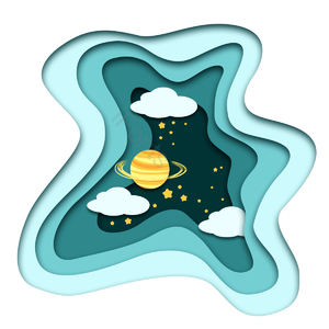 宇宙 星团 繁星 一排云 片状云 星星 彗星 水平感