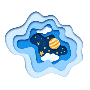 夜空 层次感 天空 扁平 繁星 星星 云层 星球