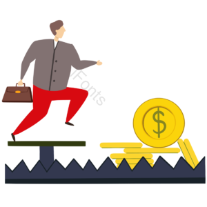 金钱 陷阱 商务 卡通 手绘 金币 财迷