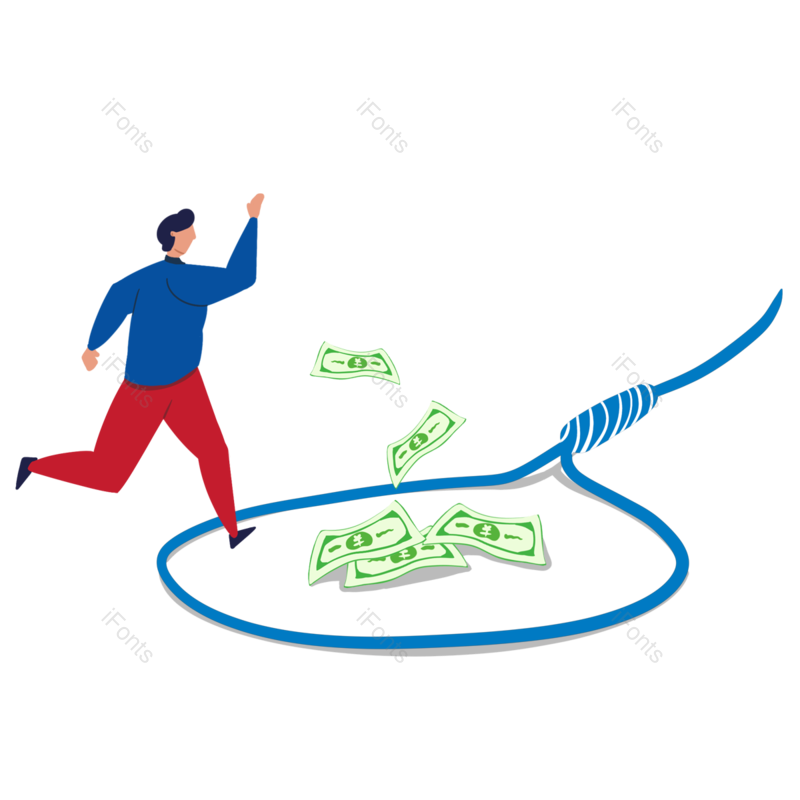 卡通图片,商务元素,手绘PNG,金钱免抠素材