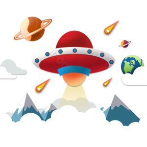 星球 飞船 外太空 云朵 太空 星空 月亮 火箭