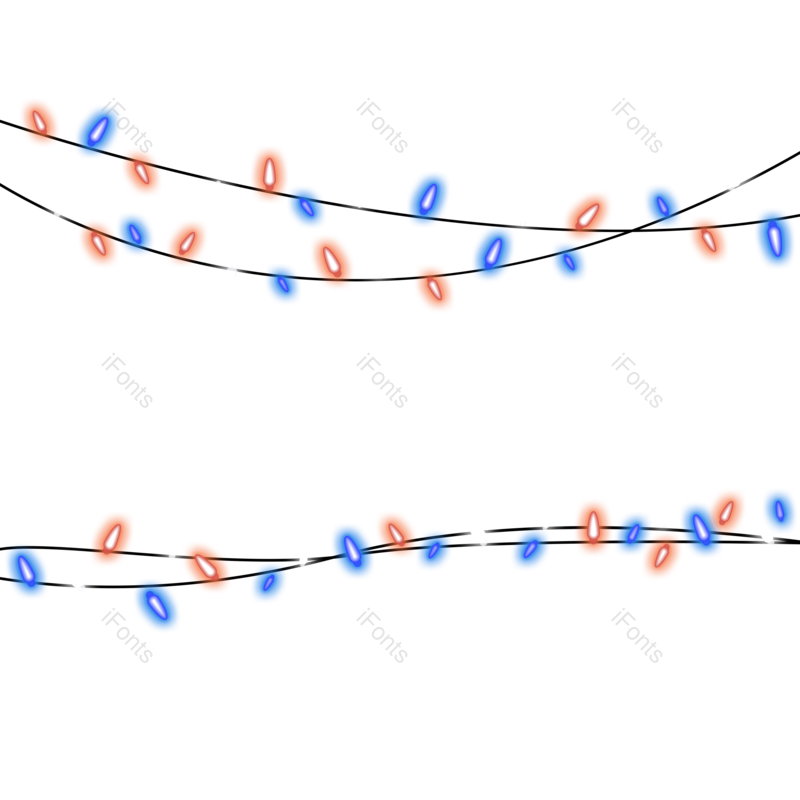 蓝色图片,灯光效果元素,红色PNG,彩色灯免抠素材