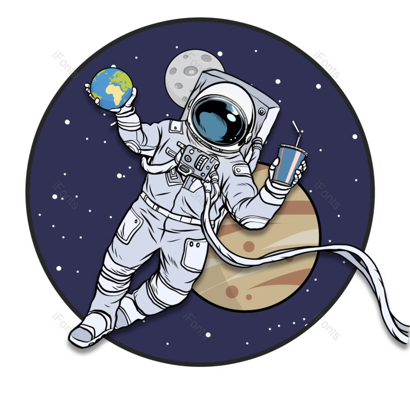 清凉图片,夜空元素,星星PNG,太阳系免抠素材