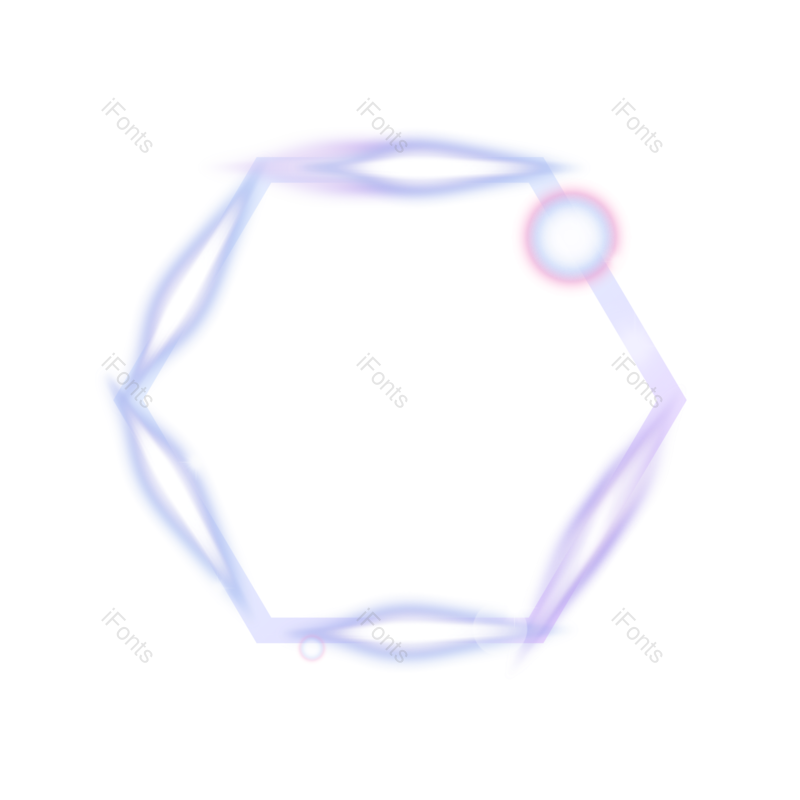 边框图片,光效元素,科技感PNG,蓝紫色免抠素材