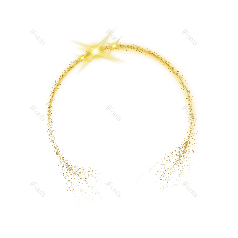闪亮图片,抽象元素,发光PNG,圆形免抠素材