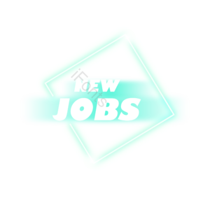 jobs 几何 蓝色 标签设计 图标