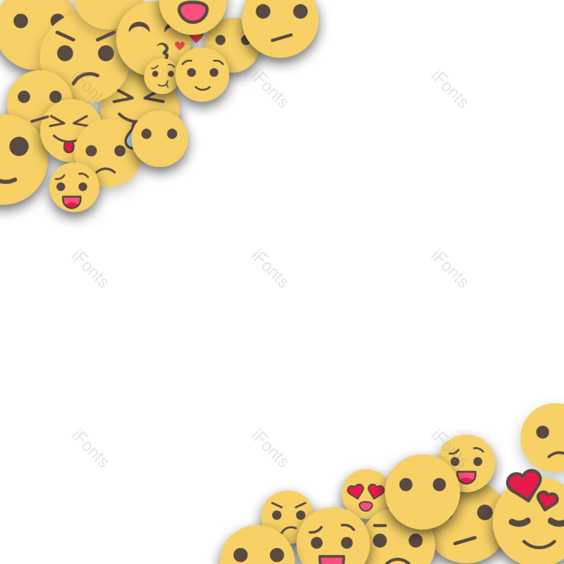 动画片图片,黄色笑脸元素,化妆品PNG,笑脸免抠素材