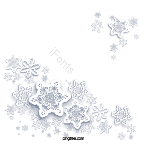 剪纸风格 雪花 冬季 白色 梦幻 圣诞节 派对 装饰