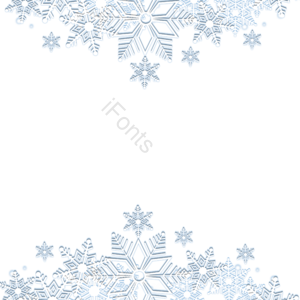 剪纸风格 雪花 投影 边框 干净 冬季 欧式 白色