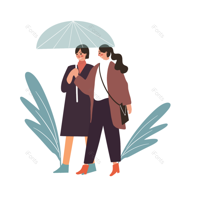 雨伞图片,蓝色元素,动画片PNG,娱乐免抠素材