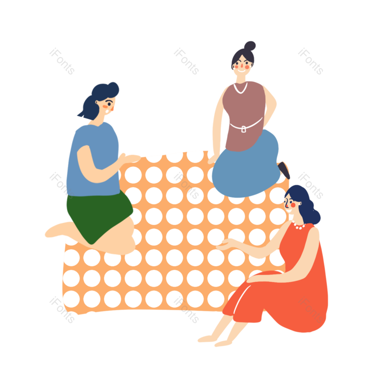 卡通图片,蓝色元素,娱乐PNG,女孩免抠素材