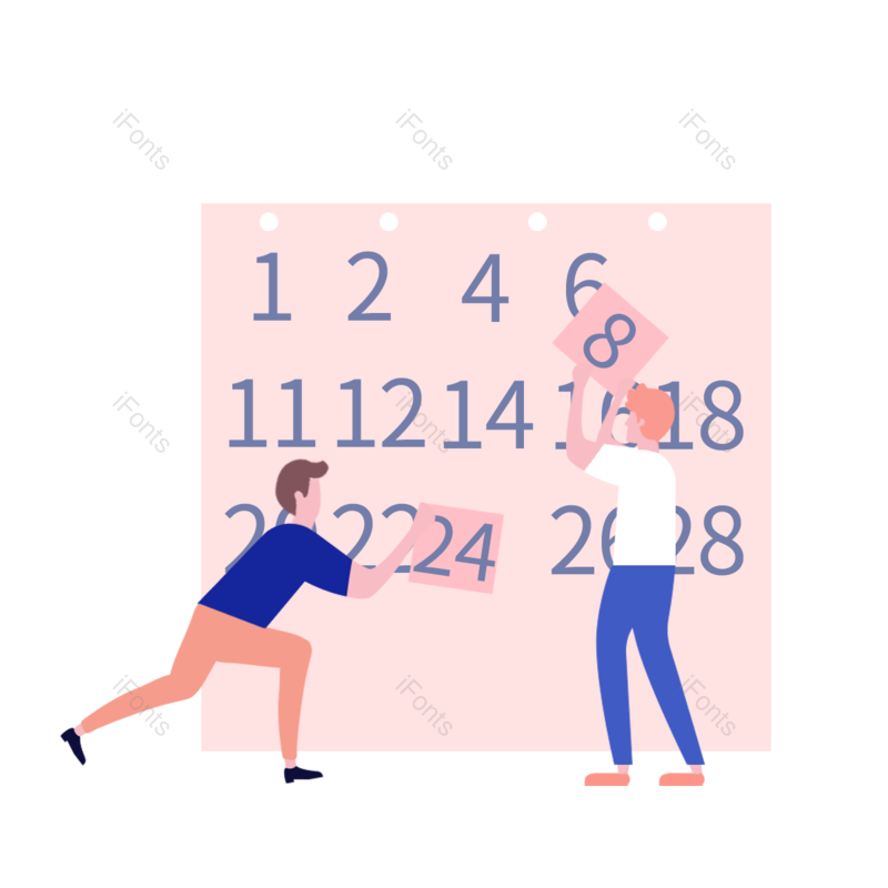 蓝色图片,动画片元素,合作PNG,商务免抠素材
