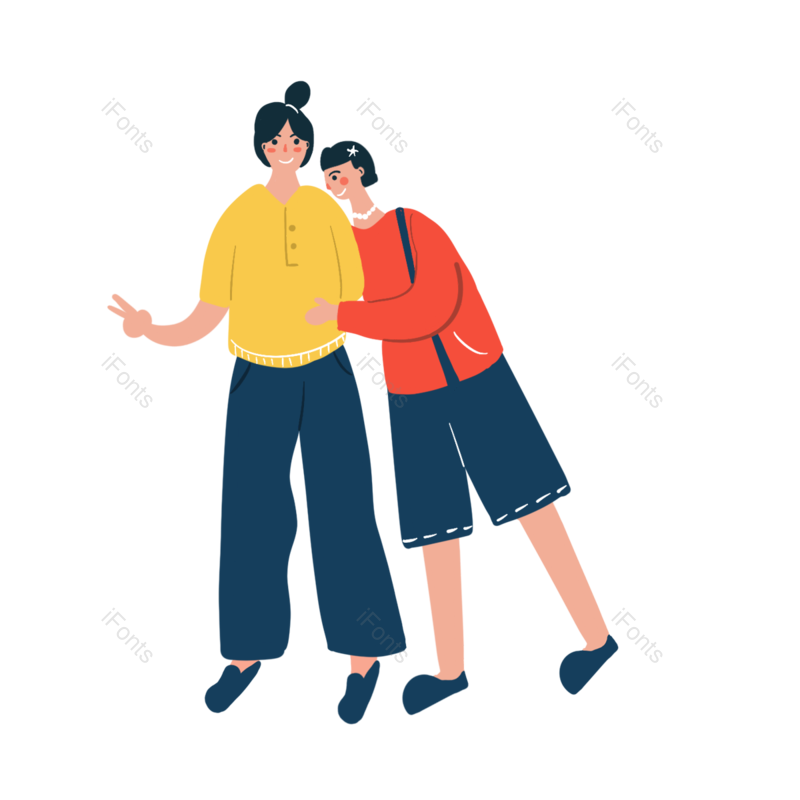 卡通图片,娱乐元素,女孩PNG,休闲免抠素材