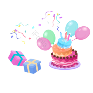 蛋糕剪贴画 矢量png 蛋糕 生日蛋糕 彩绘蛋糕 气球 画的矢量 蛋糕矢量图