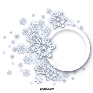 剪纸风格 圣诞节 雪花 淡蓝色 冬季 梦幻 派对 装饰