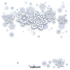 圣诞节 雪花 剪纸风格 淡蓝色 冬季 梦幻 派对 装饰