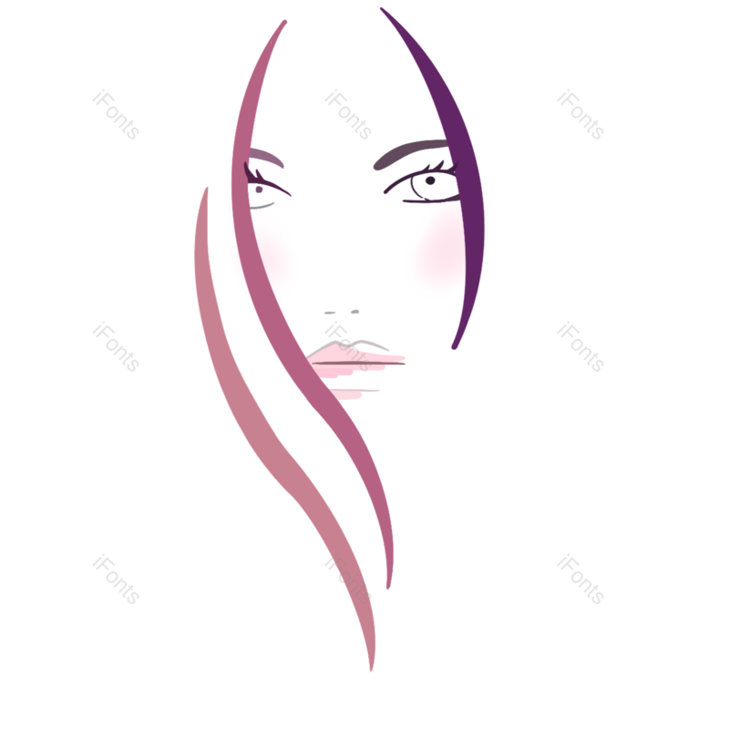 睫毛图片,女人元素,动画片PNG,红色免抠素材