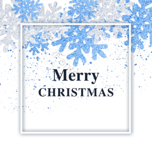 洒金 雪花 喷溅 梦幻 矩形边框 立体 银色 蓝色