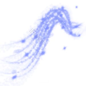 蓝色 幻想 光 光斑 投影 曲线 线 雪花