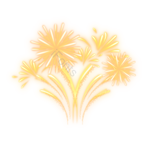 炫烟花 度佳节 庆祝 烟花 金色 花枝花开 爆炸声 华丽的
