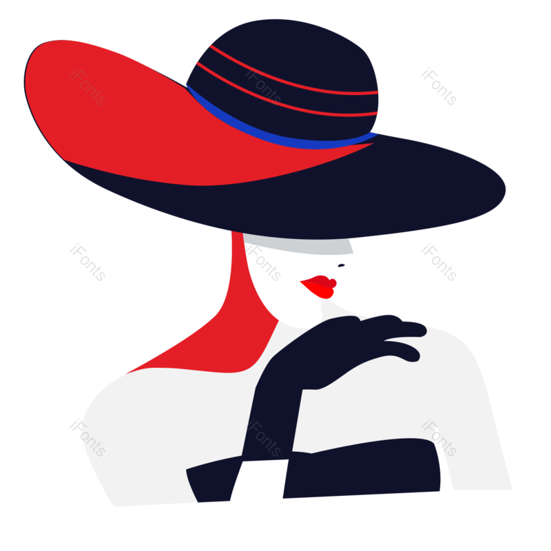 清凉图片,女性元素,女性头像PNG,免抠素材
