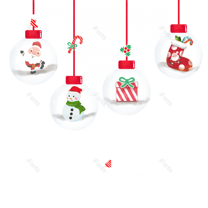 白色图片,圣诞老人元素,雪花PNG,红色免抠素材