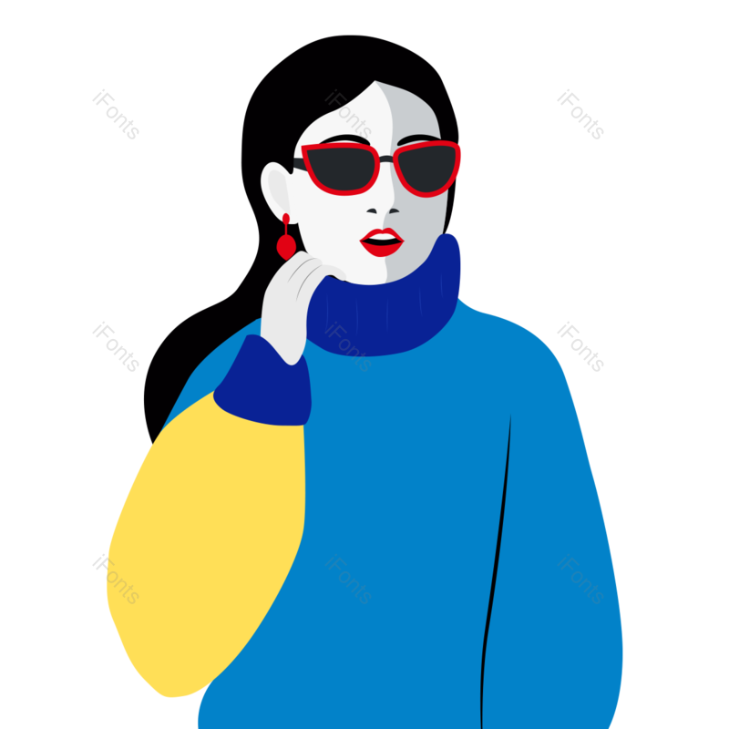 红唇图片,女性头像元素,PNG,免抠素材
