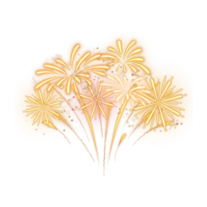 烟花 光效 金色 绚烂 辉煌 焰火 节日 绽放
